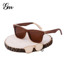 Load image into Gallery viewer, Bamboo wood sunglasses can customize LOGO