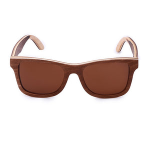 Bamboo wood sunglasses can customize LOGO