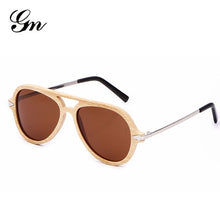 Load image into Gallery viewer, Male woman in bamboo and wooden sunglasses