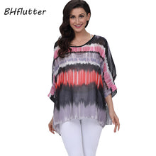 Load image into Gallery viewer, Batwing Casual Chiffon Blouse Shirt 4XL 5XL 6XL Plus Size