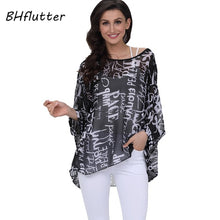 Load image into Gallery viewer, Batwing Casual Chiffon Blouse Shirt 4XL 5XL 6XL Plus Size