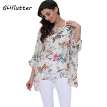 Load image into Gallery viewer, Batwing Casual Chiffon Blouse Shirt 4XL 5XL 6XL Plus Size
