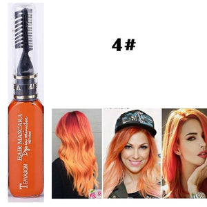 13 Colors One-off Hair Color Dye Temporary Non-toxic DIY Hair Color Mascara Washable One-time Hair Dye Crayons