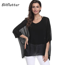 Load image into Gallery viewer, Batwing Casual Chiffon Blouse Shirt 4XL 5XL 6XL Plus Size