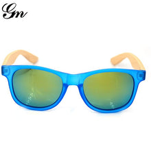 Load image into Gallery viewer, Colorful Lens Round Bamboo Wooden Sunglasses