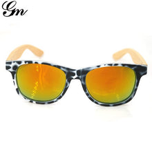Load image into Gallery viewer, Colorful Lens Round Bamboo Wooden Sunglasses
