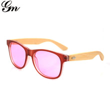Load image into Gallery viewer, Colorful Lens Round Bamboo Wooden Sunglasses