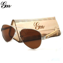 Load image into Gallery viewer, Mirrored wooden sunglasses for men and women