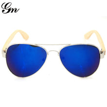 Load image into Gallery viewer, Mirrored wooden sunglasses for men and women