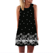 Load image into Gallery viewer, Sleeveless Summer Dress O neck Casual Loose Mini Chiffon Dresses