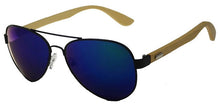 Load image into Gallery viewer, Mirrored wooden sunglasses for men and women