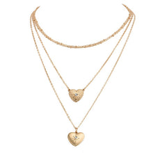 Load image into Gallery viewer, Double Heart Women&#39;s Necklace