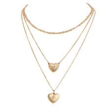 Load image into Gallery viewer, Double Heart Women's Necklace