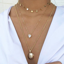 Load image into Gallery viewer, Multilayer Love Heart Women Necklace Combination