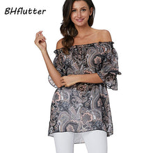 Load image into Gallery viewer, Loose Chiffon Blouses Blusas